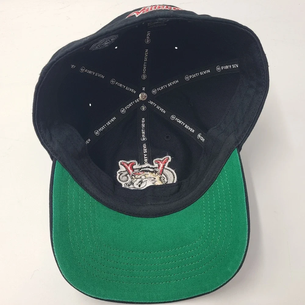Tri-City ValleyCats Hat Fitted M 47 Brand Franchise Black MiLB Frontier League